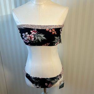 NWT Eidon black pink low rider bikini strap included Size XL